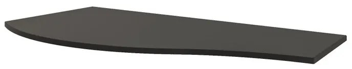 Top per lavabo Vague BADEN HAUS L 103 x H 1.6 x P 51 cm in legno, antracite, dx