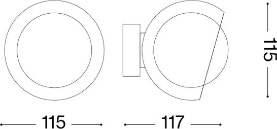 Ideal Lux - Applique LED BLOOM 1xG9/3W/230V oro/beige fumé