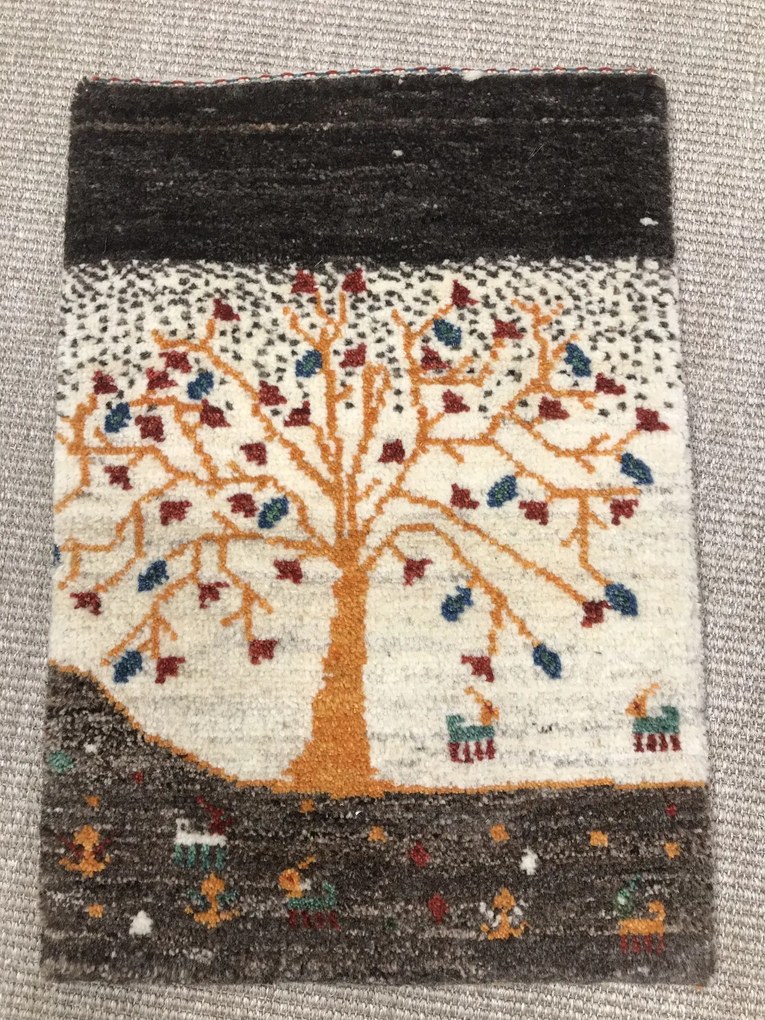 Gabbeh Tappeto persiano 60x40 Rosso (Iran) Annodato A Mano
