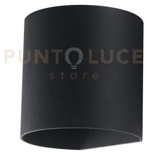 Applique biemissione led golf nera 7w 840lm cct 3000k / 4000k ip54 ...