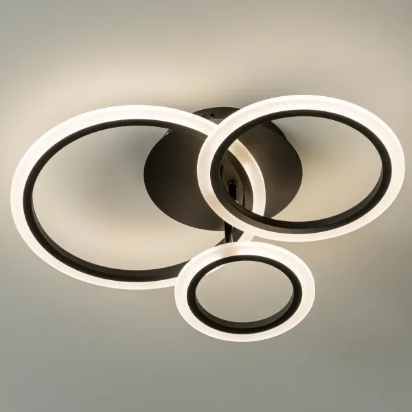 Brilagi - Lampadario a plafone LED dimmerabile ORBITS LED/40W/230V 3000-6500K nero + +TC