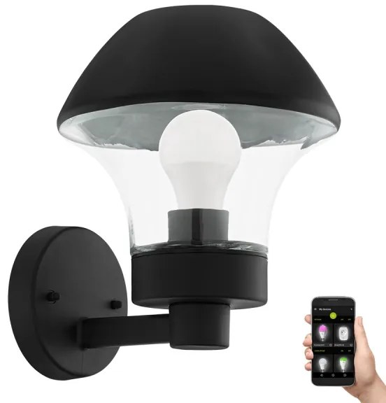 Eglo 97446 - Lampada LED da parete VERLUCCA-C 1xE27/9W/230V Bluetooth