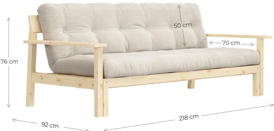 Divano letto Beige Unwind - Karup Design