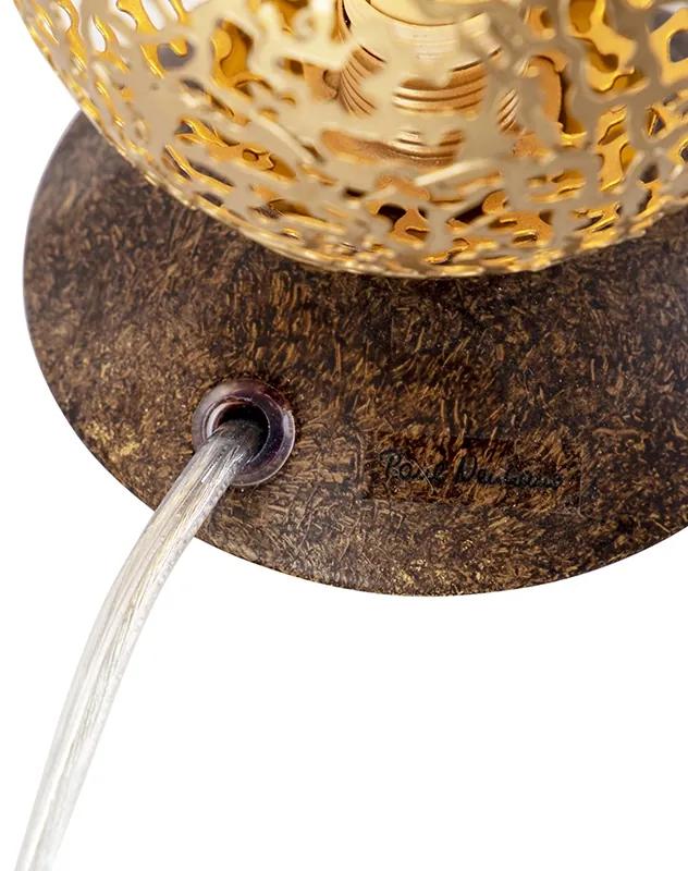 Lampada da tavolo rustica ossido 10cm - KRETA