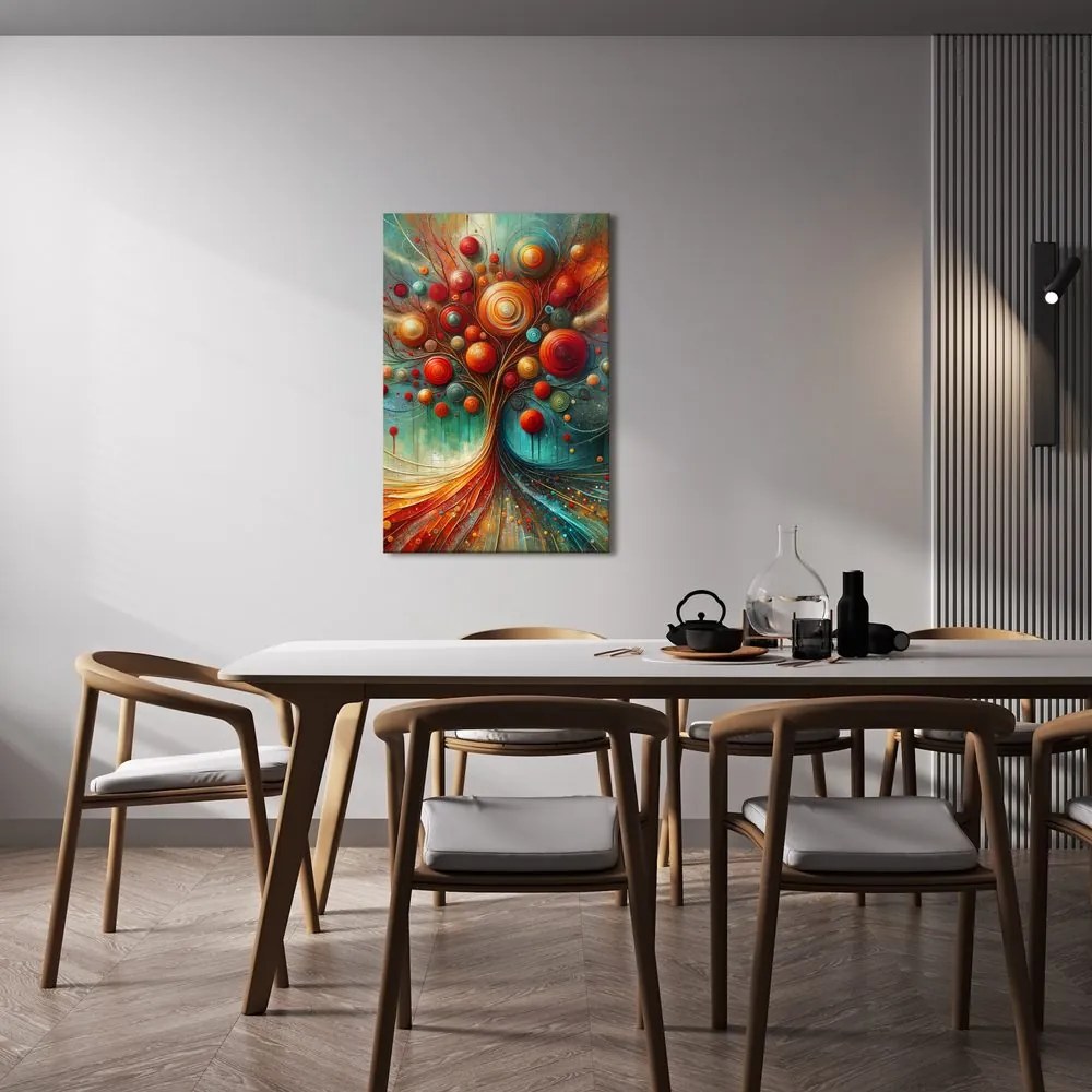 Quadro su tela – Radici e chioma in movimento