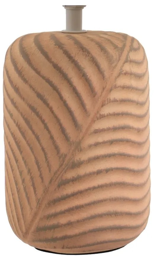 Lampada da tavolo color crema e mattone con paralume in tessuto (altezza 39 cm) - Casa Selección