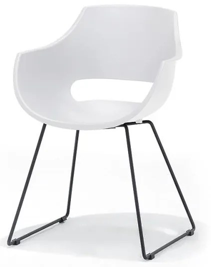 Set di 4 sedie ROCKY bianche