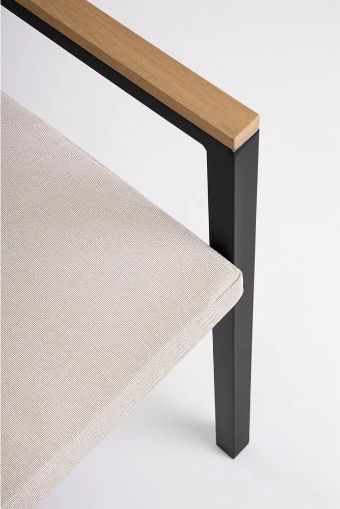 Sedie da esterno in set color antracite in metallo 4 pz Henna – Bizzotto