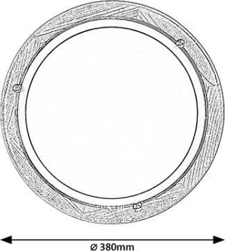 Brilagi - Plafoniera ORBIS 2x E27/60W/230V Ø 38 cm pino