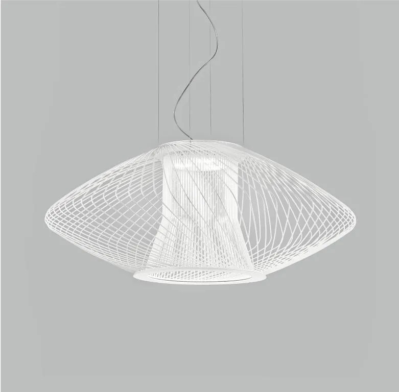 1-light suspension 240.085.02 - Impossible - Metal Lux 1 x Max 100W - E27 Bianco