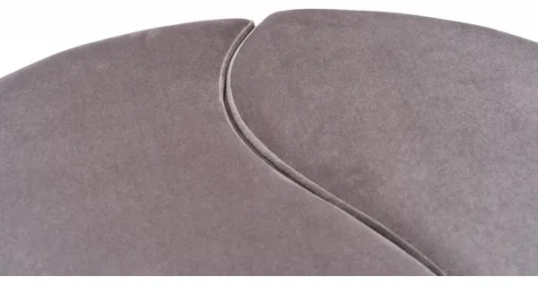 Pouf JING, diam. 80 cm, marrone