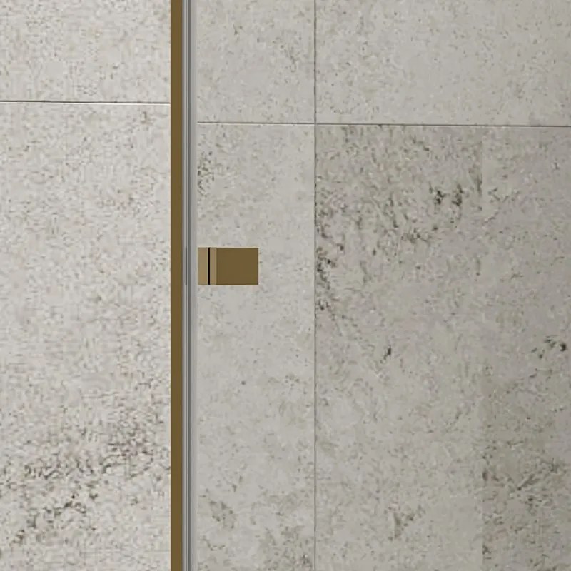 Kamalu - Porta doccia color oro senza telaio 160 cm | KNM4000G