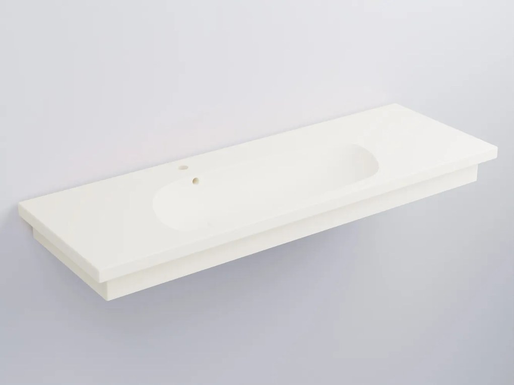 Cielo Enjoy Lavabo 140x48 Sospeso O Da Appoggio Con Piletta Click Clack In Ceramica talco