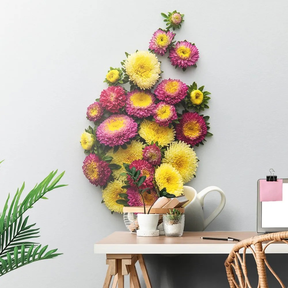 Carta da parati – Tazza piena di fiori