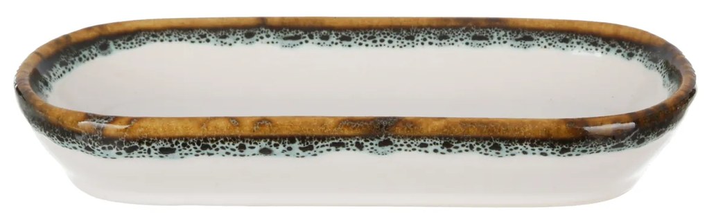 Piatto portata ovale 15,5x9 cm effetto acqua Ocean