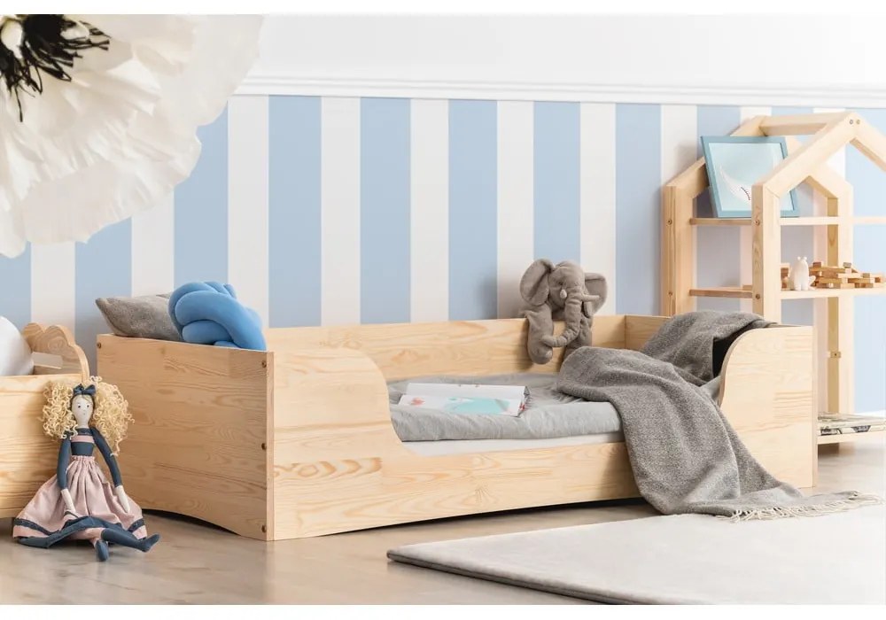 Letto per bambini in legno di pino Pepe Dan, 90 x 200 cm - Adeko