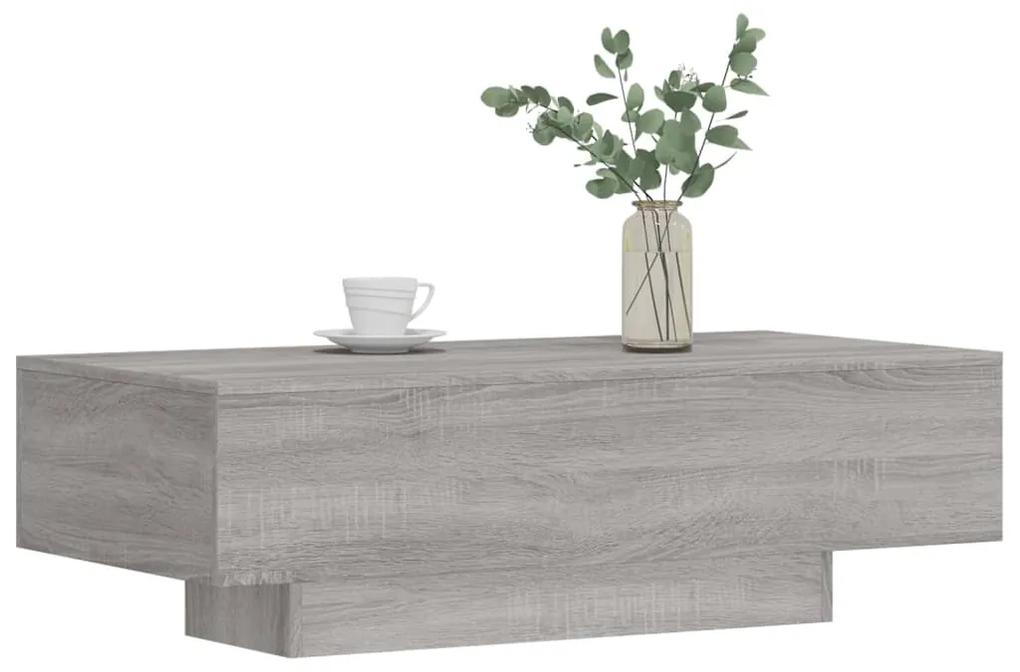 Tavolino salotto grigio sonoma 100x49,5x31 cm legno multistrato