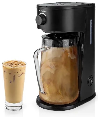 Nedis KAICM200FBK - Macchina da caffè per caffè freddo e tè freddo 750W/230V