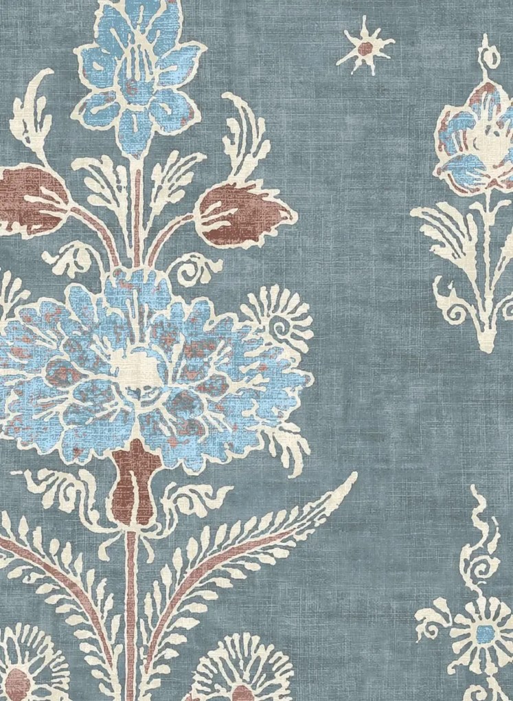 Lewis & Wood Carta da parati Citadel - Blue Almond