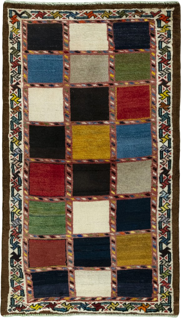 Gabbeh Tappeto 140x80 (Iran) Annodato A Mano