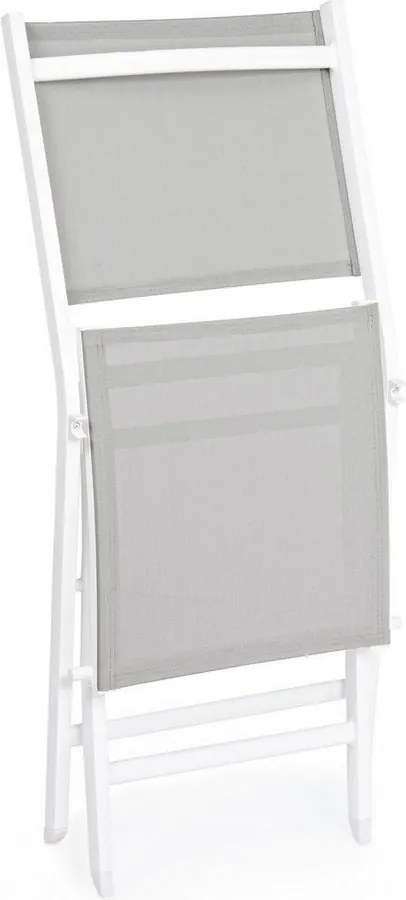 Sedia da esterno bianca in metallo Elin – Bizzotto