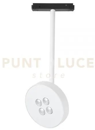 Jesi sp - proiettore led per binario 48v bianco regolabile 3000k 91...