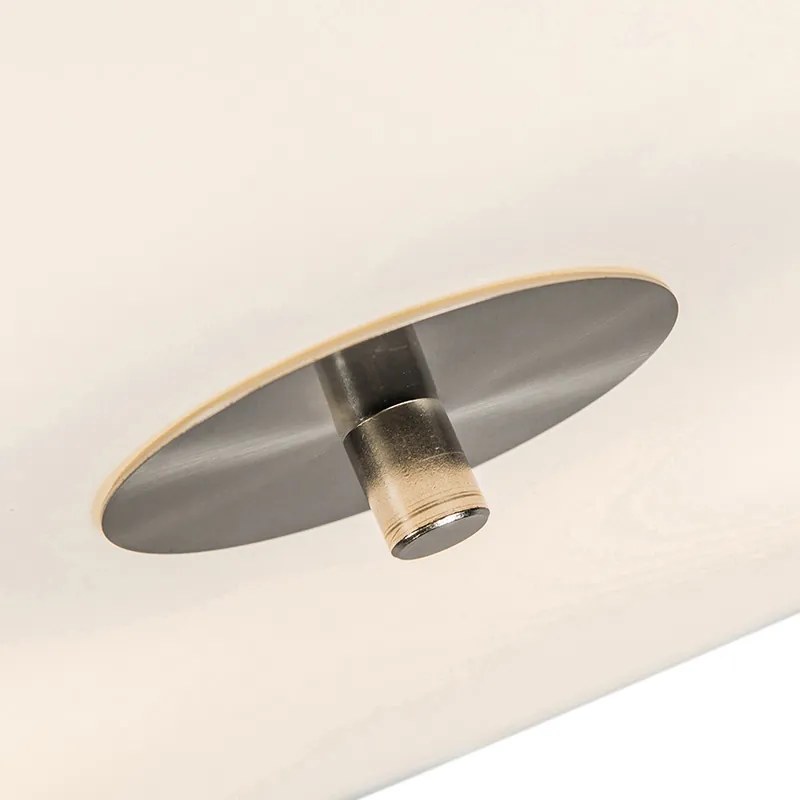 Lampada da soffitto rustica grigia 50 cm - Drum Jute