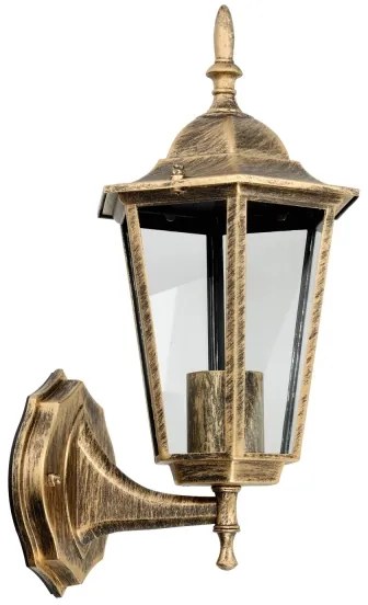Applique da esterno 1xE27/60W/230V IP44 dorata