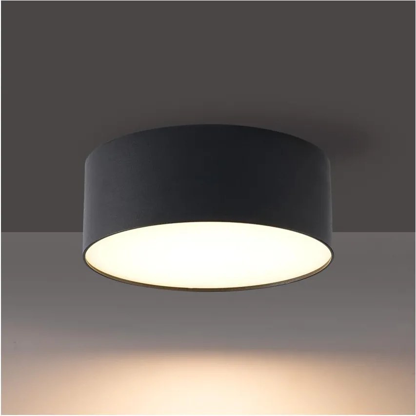 Brilagi - Plafoniera LED da soffitto per bagno FORIS LED/14W/230V Ø 12 cm nera IP44