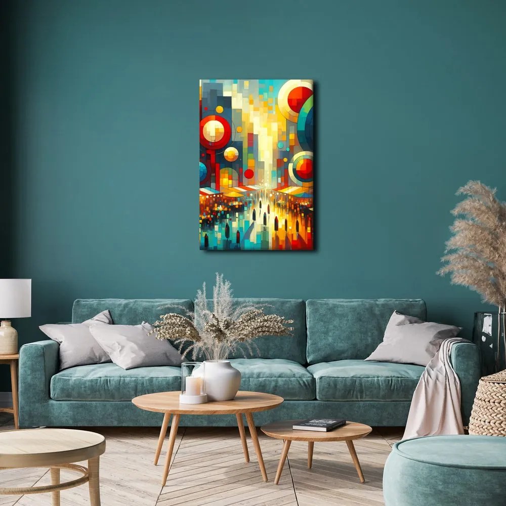 Quadro su tela – Geometria della città