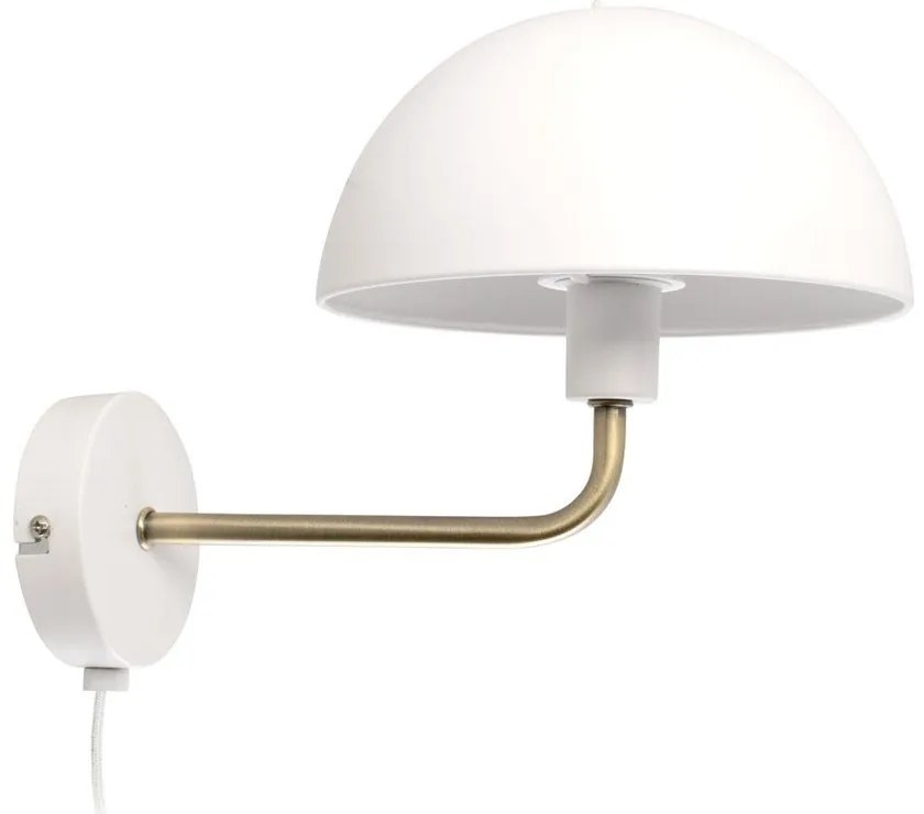 Lampada da parete di colore bianco-oro, altezza 25 cm Bonnet - Leitmotiv