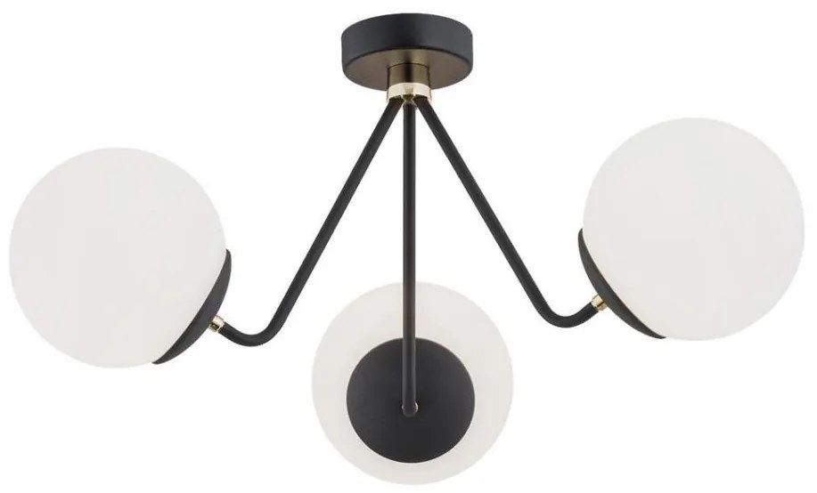 Argon 1478 - Lampadario da parete TOMAR 3xE27/15W/230V nero