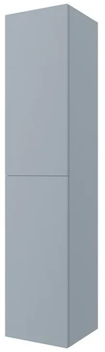 Colonna bagno sospesa 160 cm Melody azzurro polvere con ante reversibili