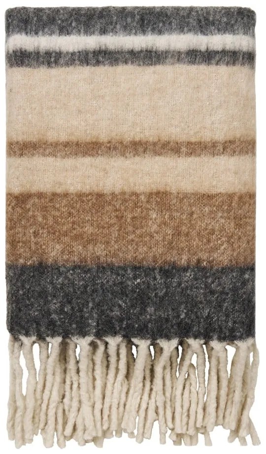 Coperta marrone in misto lana 130x170 cm Carmel – House Nordic