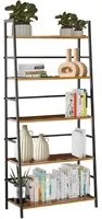 Scaffale 5 Livelli Industrial Libreria Unit di Mensole Multiuso 74x34x163 cm