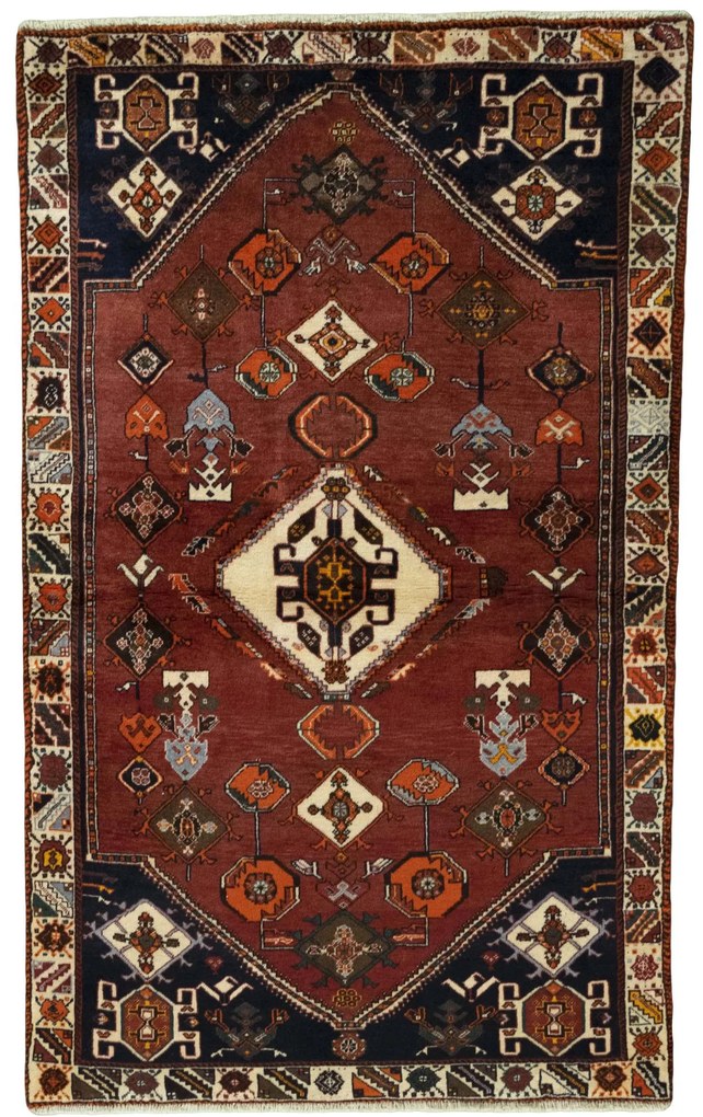 Gabbeh Tappeto 110 x 180 Rosso (Iran) Annodato A Mano