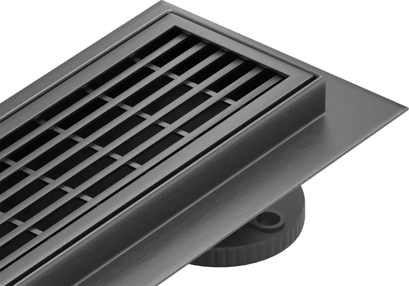 Mexen Flat 360° Scarico lineare girevole M33 60 cm, grigio canna di fucile spazzolato - 1E33060-40