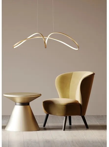 Zuma Line 20026P-GD - Lampadario LED a sospensione con filo FERMI LED/50W/230V 3000/4000/6000K