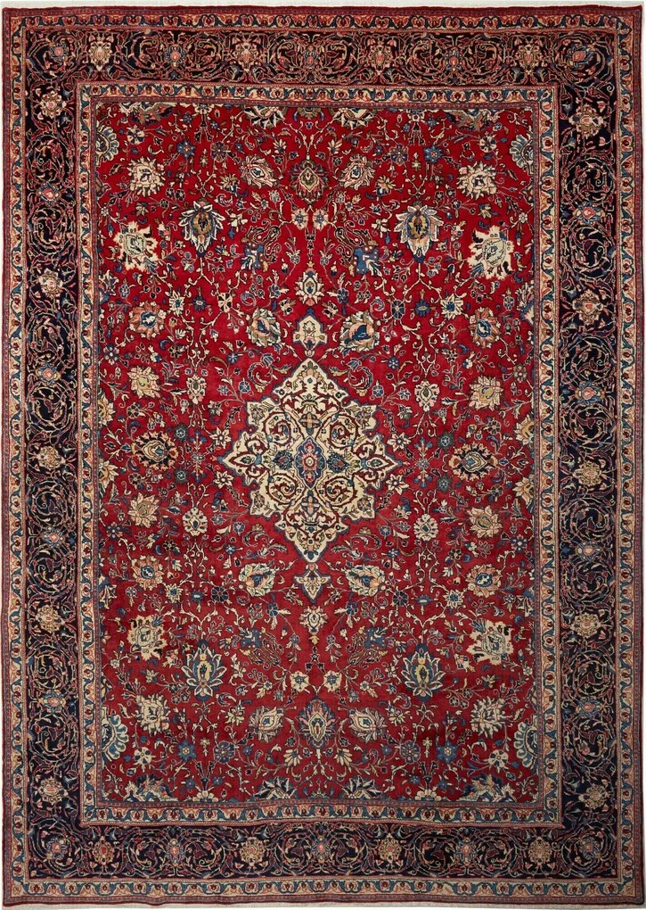 Sarouk Tappeto 400 x 280 Rosso (Iran) Annodato A Mano