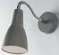 Applique a parete logiko grigia 1 luce attacco e14 8,5x33,5cm orien...