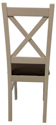 Sedia da pranzo NATE quercia sonoma/marrone scuro