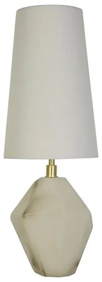 Searchlight EU88250WH - Lampada da tavolo APEX 1xE27/60W/230V Bianco/Grigio