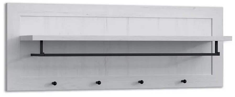 Appendiabiti a parete LEMAS 40x109 cm bianco
