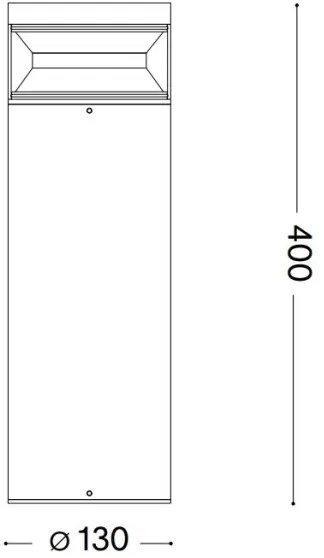 Ideal Lux - Lampada LED da esterno BOEING LED/14W/230V 40 cm IP65 marrone