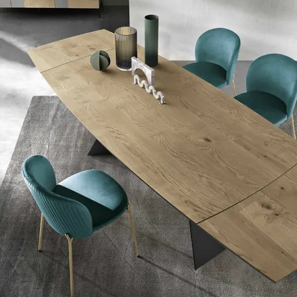 Tavolo allungabile 300 cm con piano in Rovere Crudo GILMOUR