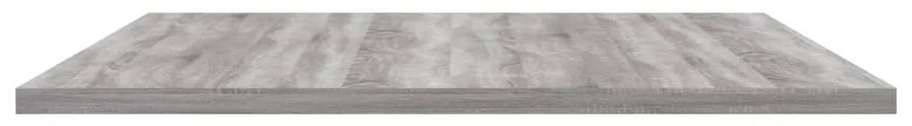 Mensole parete 4pz grigio sonoma 80x50x1,5cm legno multistrato