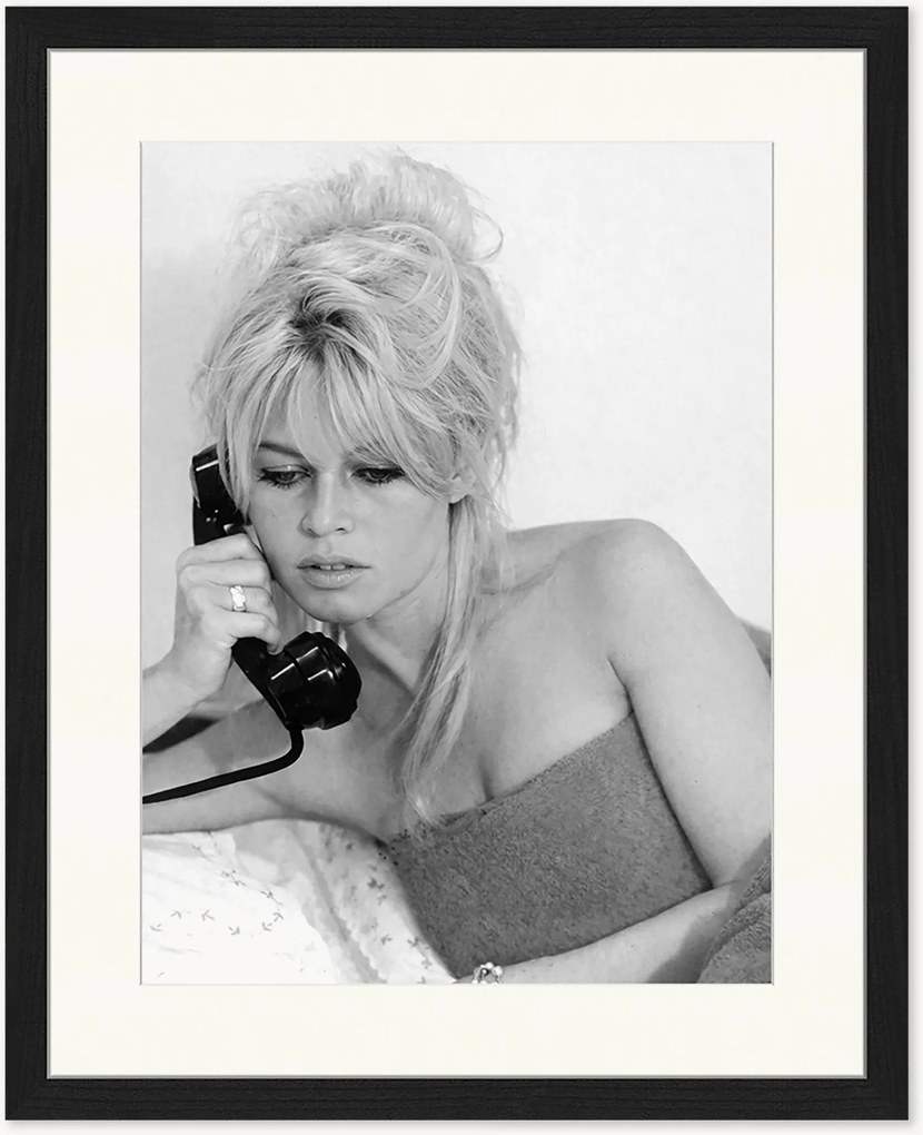 Foto incorniciata fatta a mano Brigitte on The Phone