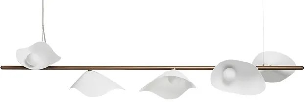 Florii 5 Linear Lampada a Sospensione Dark Bronze/White - Nuura