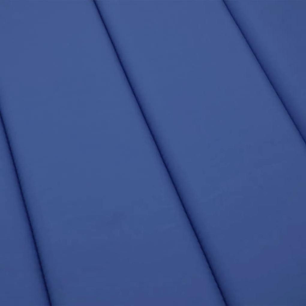 Cuscino per Lettino Blu Reale 200x60x3 cm in Tessuto Oxford