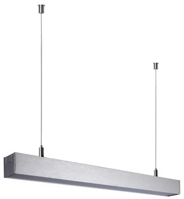 Plafoniera LED Slimline Ø 100 cm argento IP20 bianco naturale INSPIRE